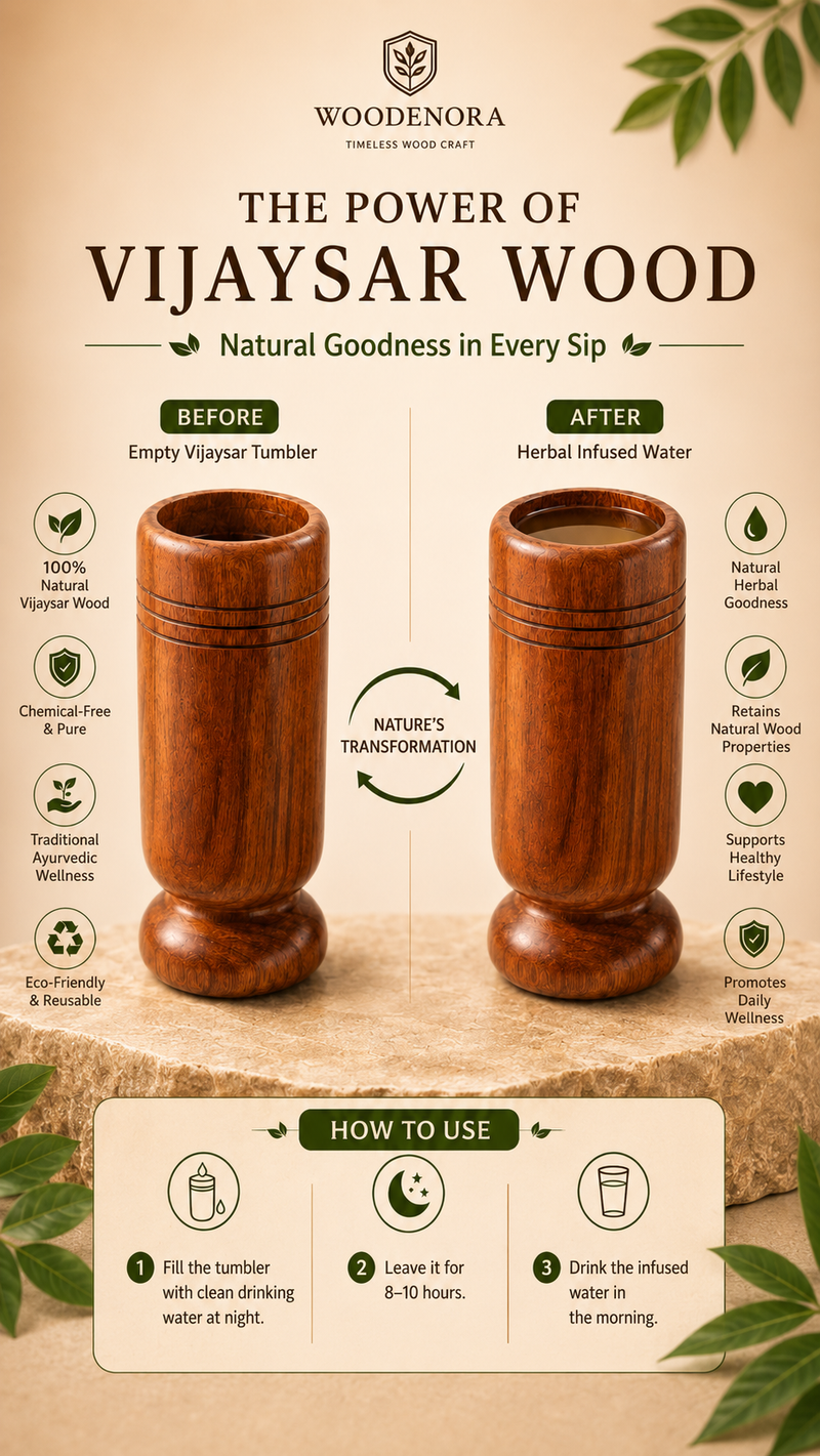 VijayaPure | Herbal Vijaysar Tumbler for Sugar Balance – 300m