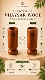 VijayaPure | Herbal Vijaysar Tumbler for Sugar Balance – 300m