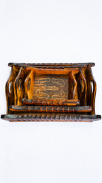 Handcrafted Wooden Serving Tray Set