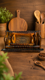 Handcrafted Wooden Serving Tray Set
